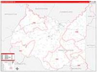 Prince Edward, Va Carrier Route Wall Map